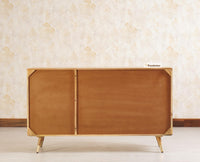 Boston Solid Wood Three Door and Three Drawer Sideboard Cabinet - Sideboard - Furniselan Natural-Finish