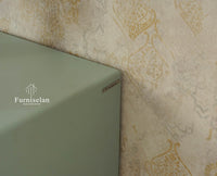 Bengaluru Solid Wood Two Door and Three Drawer Sideboard Cabinet Furniselan Silt Green