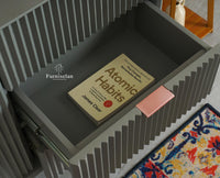 Bengaluru Solid Wood Two Door and Three Drawer Sideboard Cabinet Furniselan Cool Grey