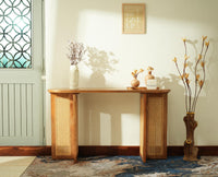 Boston Luma Wooden Entryway Console Table Natural Oak