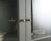 Bengaluru Solid Wood Crockery Cabinet four Doors Furniselan Cool Grey