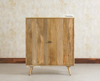 Brussels Wooden Two Door Cabinet Furniselan Natural Finish