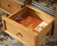 Boston Solid Wood Large Bookshelf for Office,Study Room, Livingroom natural finish