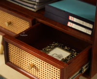 Boston Solid Wood Bookshelf for Office,Study Room, Livingroom Brown Finish
