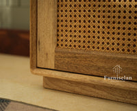 Boston Solid Wood Flip Door Shoe Storage Bench Natural Finish