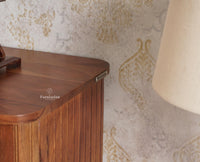 Eiffel Solid Wood Two Door Sideboard Cabinet - Sideboard - Furniselan - Teak-Finish