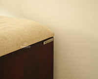 Boston Solid Wood Flip Door Shoe Storage Bench Grey Finish