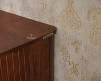 Eiffel Solid Wood TV Cabinet Two Door & One Drawer - Tv Cabinet - Furniselan - Teak-Finish