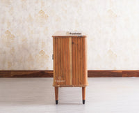 Eiffel Solid Wood Sideboard Cabinet Two Doors and Three Drawers Furniselan - Natural-Finish