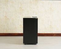 Chicago Solid Wood One  Door Three drawer Storage Cabinet Black Finish