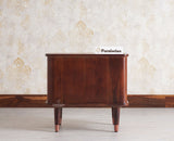 Eiffel Solid Wood Two Door Bedside Table - Bedside Table - Furniselan-Grey-Finish