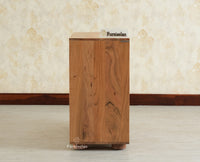 Chicago Solid Wood One  Door Three drawer Storage Cabinet Natural Finish