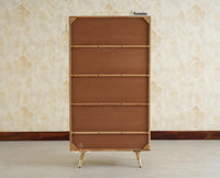 Boston Solid Wood Bookshelf for Office,Study Room, Livingroom Natural Finish