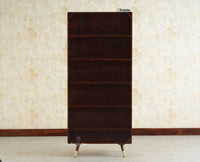 Boston Solid Wood Large Bookshelf for Office,Study Room, Livingroom grey finish