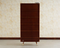 Boston Solid Wood Large Bookshelf for Office,Study Room, Livingroom brown finish