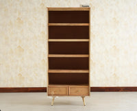 Boston Solid Wood Large Bookshelf for Office,Study Room, Livingroom natural finish