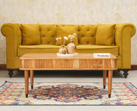 Eiffel Solid Wood Coffee Table - Coffee Table - Furniselan - Natural-Finish