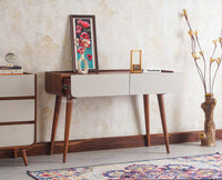 Mexico Two Drawer Console Table Furniselan - Brown-Finish