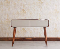 Mexico Two Drawer Console Table Furniselan - Brown-Finish