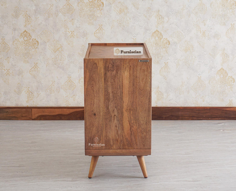 Mexico Solid Wood Three Drawers Storage Chest of Drawer Furniselan - Natural-Oak-Finish