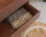 Mexico Solid Wood Three Drawers Storage Chest of Drawer Furniselan - Natural-Oak-Finish