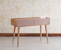 Mexico Two Drawer Console Table Furniselan - Natural-Oak