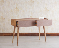 Mexico Two Drawer Console Table Furniselan - Natural-Oak