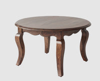 Denmark Sheesham Wood Round Coffee Table Furniselan - Grey-Finish