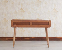 Mexico Two Drawer Console Table Furniselan - Natural-Oak