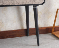 Mexico Two Drawer Console Table Furniselan - Black-Finish