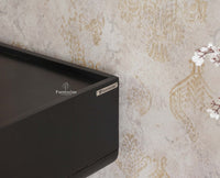 Mexico Two Drawer Console Table Furniselan - Black-Finish