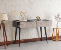 Mexico Two Drawer Console Table Furniselan - Black-Finish