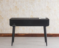 Mexico Two Drawer Console Table Furniselan - Black-Finish