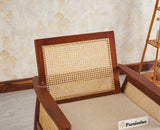 Boston Chester Wooden Rattan Arm Chair - Dining Chair - Furniselan - Brown Finish