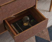 Mexico Solid Wood Six Drawers Storage Chest of Drawer Furniselan - Natural-Oak-Finish
