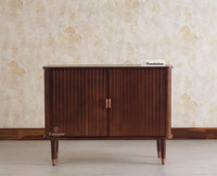 Eiffel Solid Wood Two Door Sideboard Cabinet Furniselan - Grey-Finish