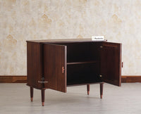 Eiffel Solid Wood Two Door Sideboard Cabinet Furniselan - Grey-Finish