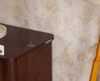 Eiffel Solid Wood Sideboard Cabinet Two Doors and Three Drawers Furniselan - Grey-Finish