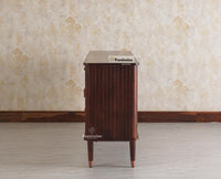 Eiffel Solid Wood Sideboard Cabinet Two Doors and Three Drawers Furniselan - Grey-Finish
