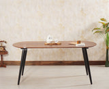 Antilia Solid Wood Six Seater Dining Table - Dining Set - Furniselan - Black Finish