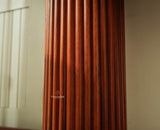 Elara Solid Wood Fluted Column Console Table for Living Room, Hallway & Entryway - Brown Finish
