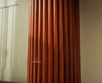 Elara Solid Wood Fluted Column Console Table for Living Room, Hallway & Entryway - Brown Finish
