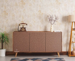 Mexico Three Door Sideboard Storage Cabinet Furniselan - Natural-Oak