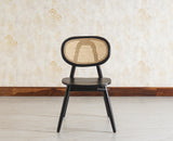 Antilia Solid Wood Dining Chair Set of two - Dining Chair - Furniselan - Black-Finish