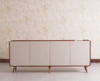 Mexico Four Door Large Sideboard Storage Cabinet Furniselan - Brown-Finish