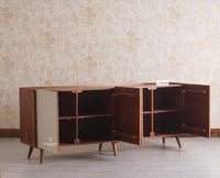 Mexico Four Door Large Sideboard Storage Cabinet Furniselan - Brown-Finish