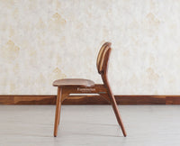 Antilia Solid Wood Four Seater Dining Set with Four Chairs - Dining Set - Furniselan - Teak-Finish
