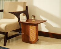 Boston Luma Wooden Multipurpose Side Table Set of Two Teak Finish