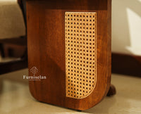 Boston Luma Wooden Multipurpose Side Table Set of Two Teak Finish