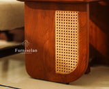Boston Luma Wooden Multipurpose Side Table Set of Two Brown Finish